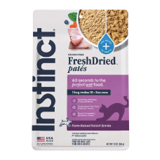 Instinct Fresh Dried Pates Rabbit Entree 13oz Instinct Fresh Dried Pates Rabbit Entree 13oz, 6172075, cat Wet Food, Instinct, cat Food, catsmart, Food, Wet Food